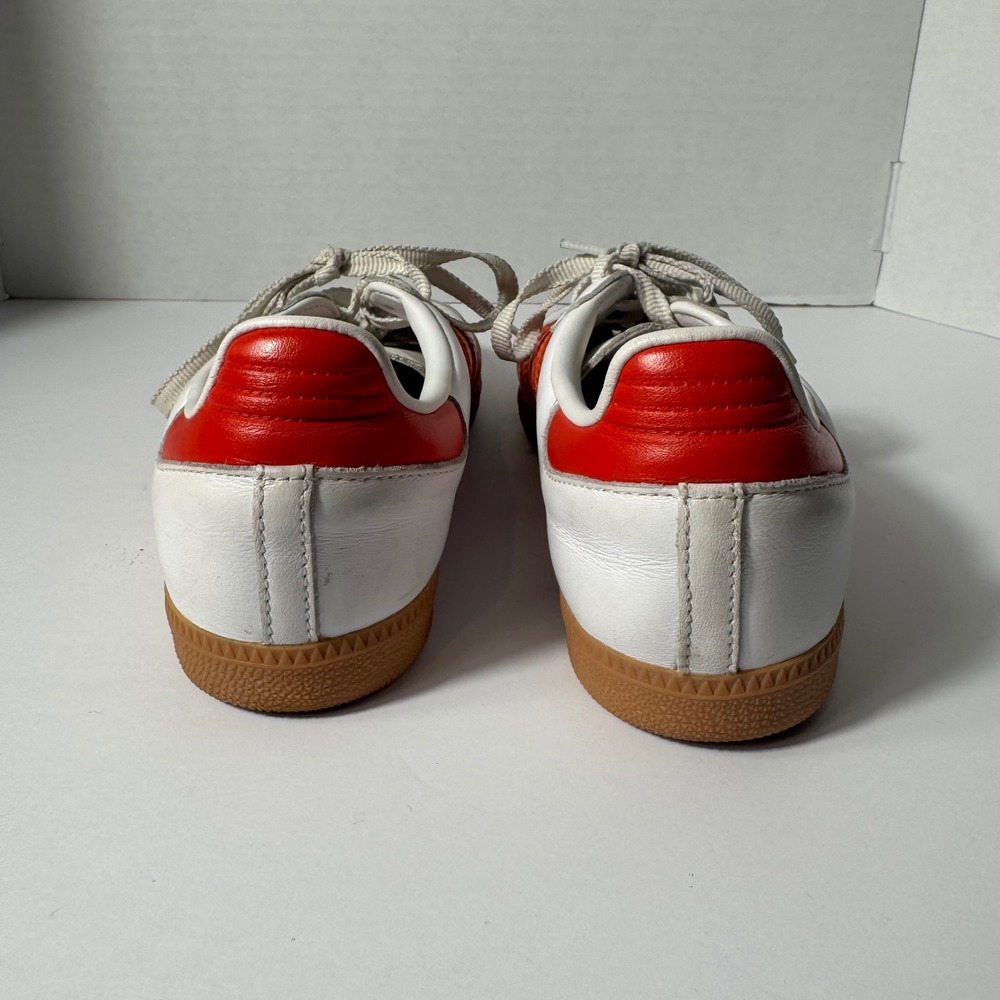 Adidas Samba OG White Better Scarlet Red Gum Sole Sneakers Womens 7.5 Lace up - Picture 8 of 9